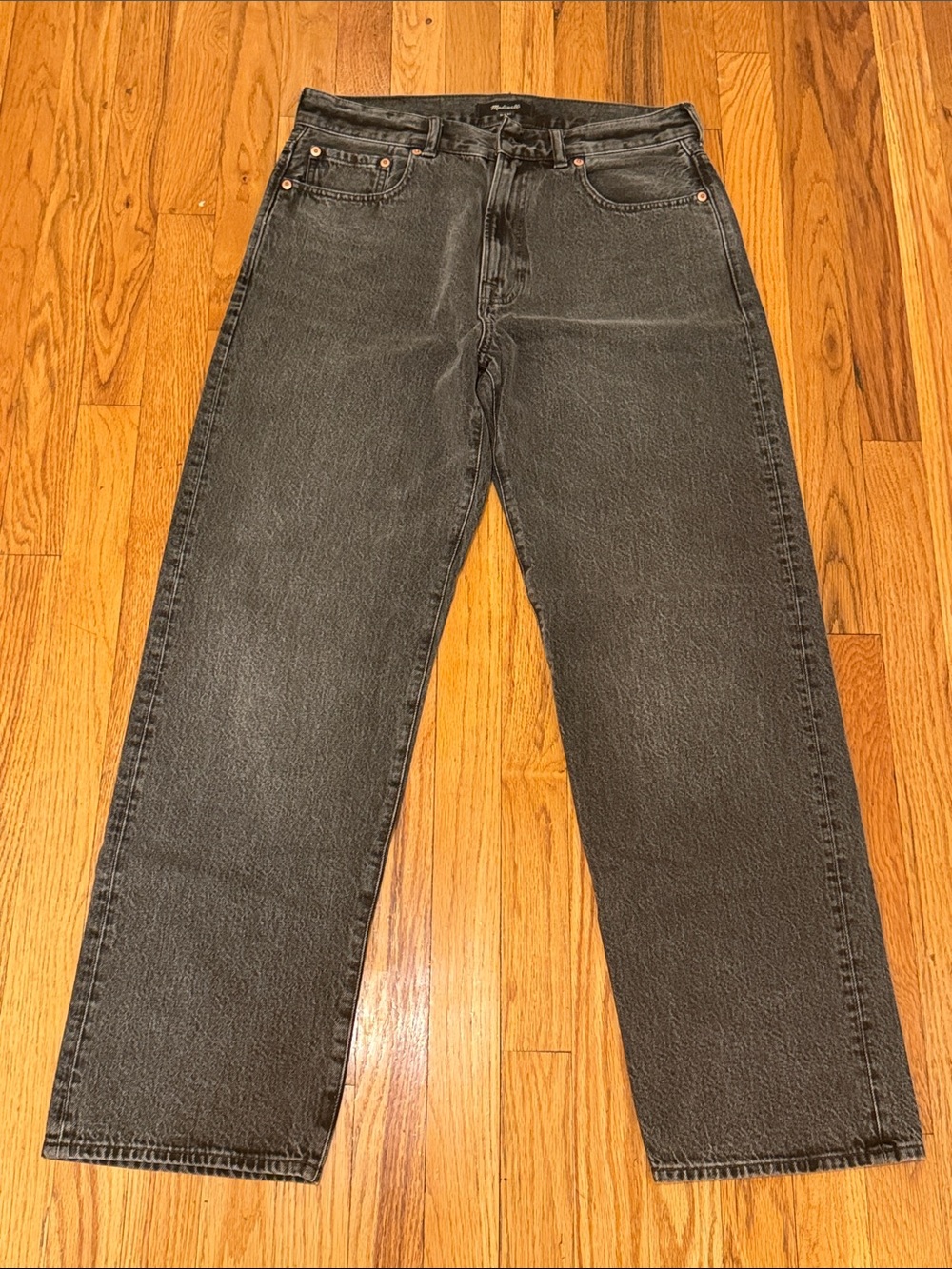 Madewell Men's Black Straight Jeans 31 x 32 - Classic Straight Fit